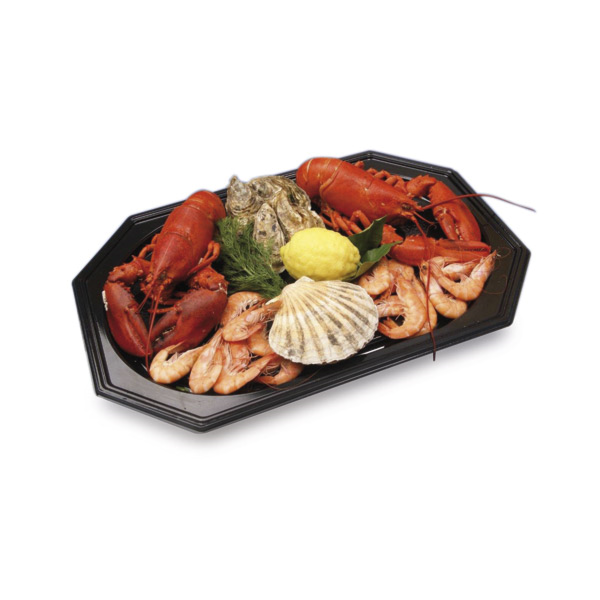 Garcia de pou BANDEJAS CATERING 45x30x2 5 CM NEGRO RPET (100 UNID.)