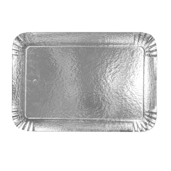 Garcia De Pou BANDEJAS CATERING DOBLE CARA 1100 G/M2 19x28 CM PLATA/ORO CARTÓN (100 UNID.)