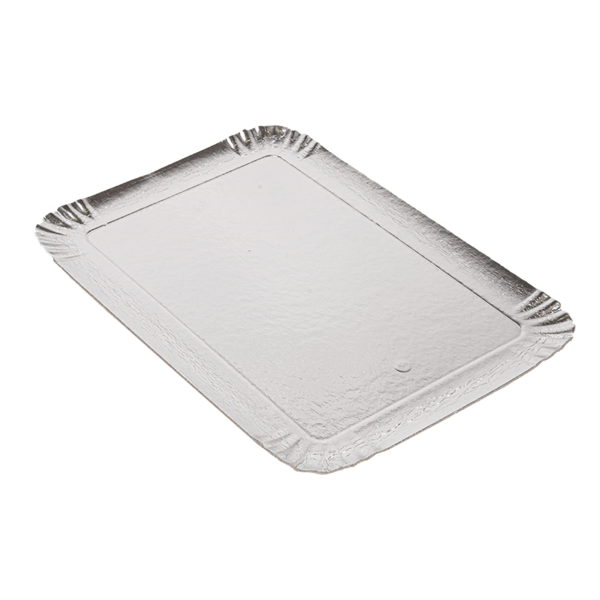 Garcia de pou BANDEJAS CATERING DOBLE CARA 1100 G/M2 19x28 CM PLATA/ORO CARTÓN (100 UNID.)