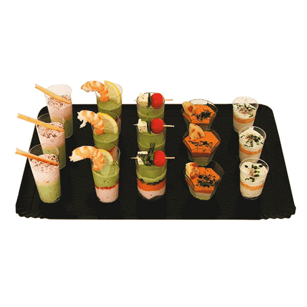 Garcia de pou BANDEJAS CATERING DOBLE CARA 1100 G/M2 25x34 CM ORO/NEGRO CARTÓN (100 UNID.)