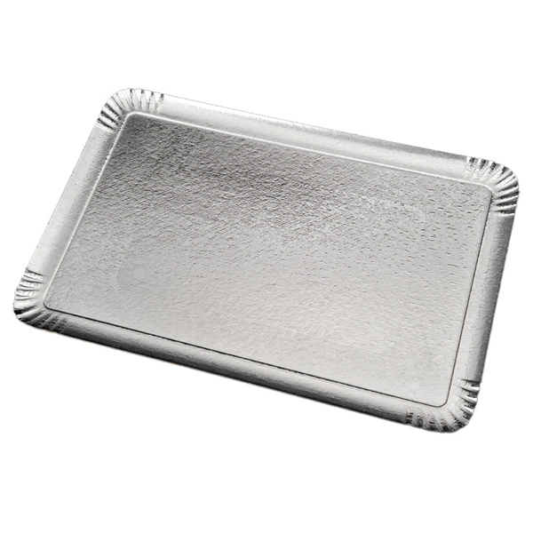 Garcia De Pou BANDEJAS CATERING DOBLE CARA 1100 G/M2 32x42 CM PLATA/ORO CARTÓN (100 UNID.)