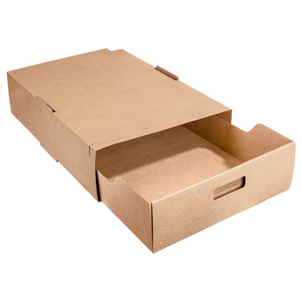 Garcia De Pou BANDEJAS CATERING GRANDE + FUNDA 400 G/M2 45 5x34x11 5 CM HABANA KRAFT (25 UNID.)