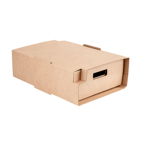 Garcia de pou BANDEJAS CATERING PEQUEÑA + FUNDA 400 G/M2 34x26 5x11 5 CM HABANA KRAFT (25 UNID.)