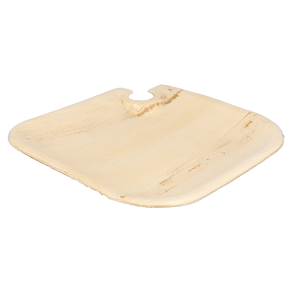 Garcia De Pou BANDEJAS CON PORTA-COPAS 'ARECA' 21x21x1 5 CM NATURAL ARECA (100 UNID.)