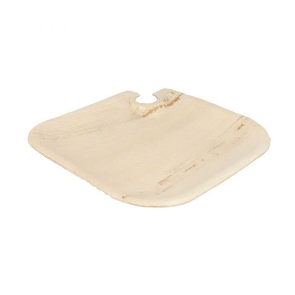 Garcia de pou BANDEJAS CON PORTA-COPAS 'ARECA' 21x21x1 5 CM NATURAL ARECA (100 UNID.)