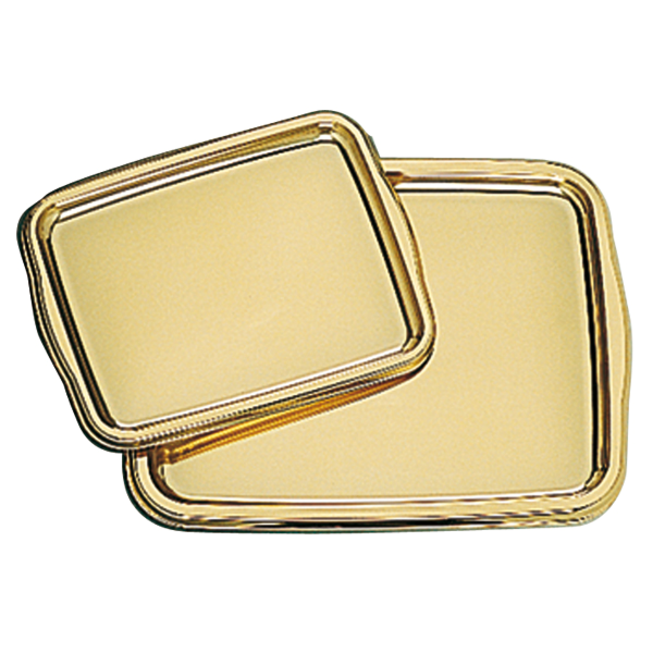 Garcia De Pou BANDEJAS DE LUJO 'LUNCH' 25x35 CM PLATEADO PET (10 UNID.)