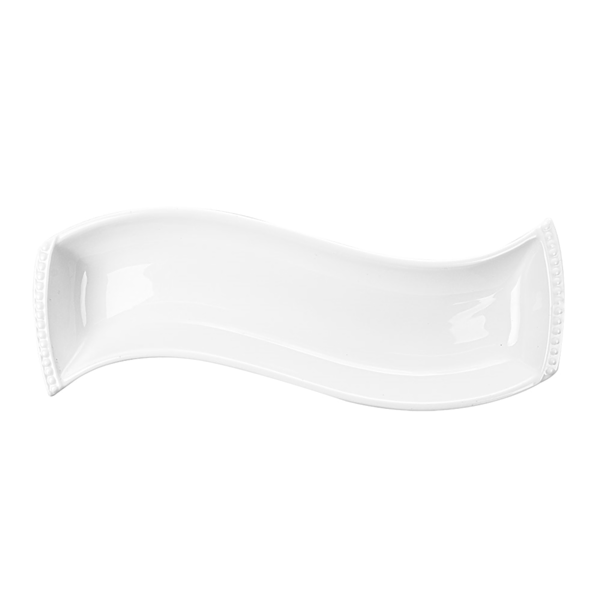 Garcia De Pou BANDEJAS FORMA "S" 30 5 CM BLANCO PORCELANA (6 UNID.)