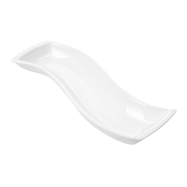 Garcia de pou BANDEJAS FORMA "S" 30 5 CM BLANCO PORCELANA (6 UNID.)