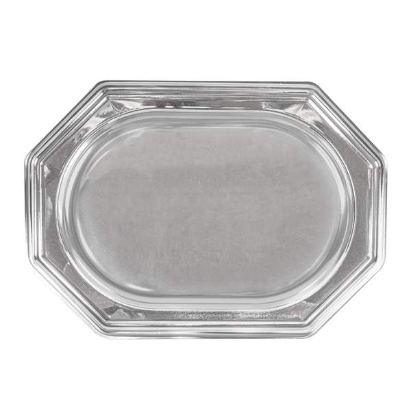 Garcia De Pou BANDEJAS LUJO OCTOGONALES 34 5x24 5 CM PLATEADO PET (5 UNID.)