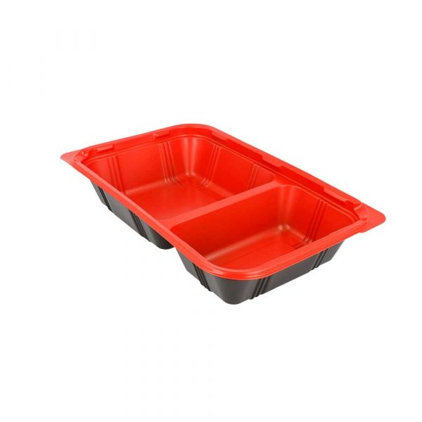 Garcia de pou BANDEJAS MICROONDABLES COMIDA INDIVIDUAL 23 9x15x4 5 CM NEGRO PP (400 UNID.)