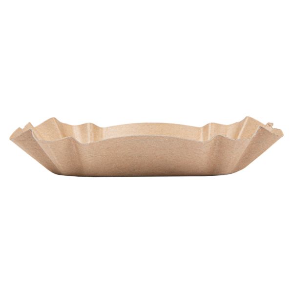 Garcia De Pou BANDEJAS OVALES 300 G/M2 14x9x3 CM NATURAL KRAFT (2000 UNID.)