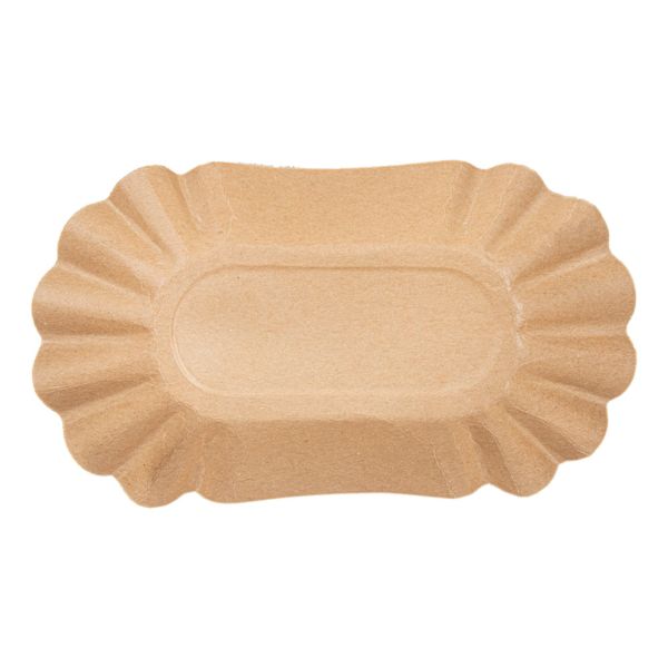 Garcia De Pou BANDEJAS OVALES 300 G/M2 17 5x10 5x3 CM NATURAL KRAFT (2000 UNID.)