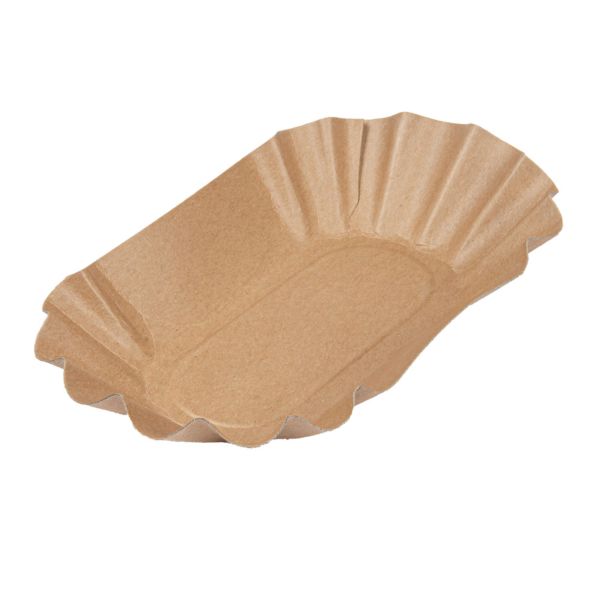 Garcia de pou BANDEJAS OVALES 300 G/M2 17 5x10 5x3 CM NATURAL KRAFT (2000 UNID.)