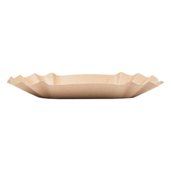 Garcia De Pou BANDEJAS OVALES 300 G/M2 19 5x11x3 2 CM NATURAL KRAFT (1000 UNID.)