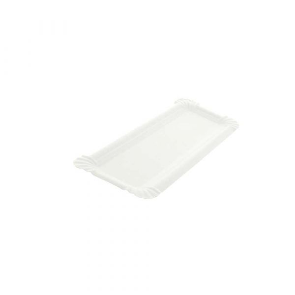 Garcia de pou BANDEJAS PARA "HOT DOG" 280 G/M2 23x8 CM BLANCO CARTONCILLO (2500 UNID.)