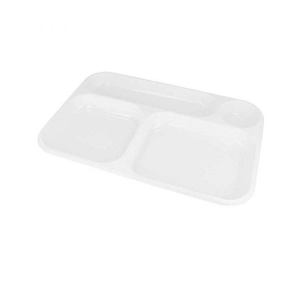 Garcia de pou BANDEJAS PARA LLEVAR - 4 COMP. 36x24 CM BLANCO PS (300 UNID.)