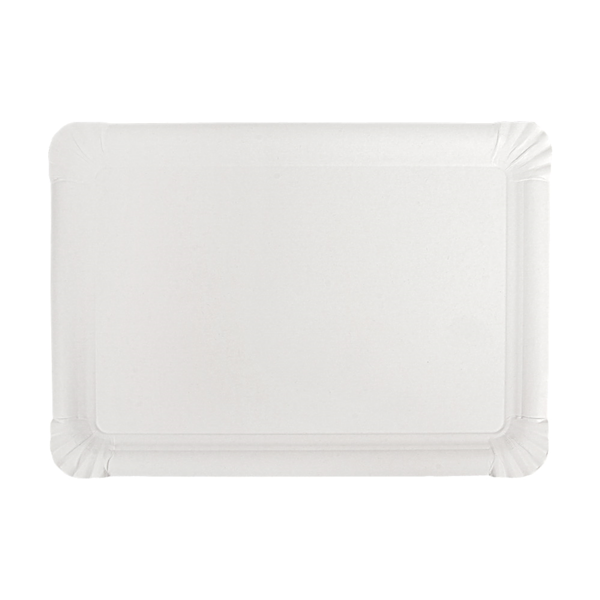 Garcia De Pou BANDEJAS PASTELERÍA - MEDIANAS 300 G/M2 26x18CM BLANCO CARTÓN (250 UNID.)