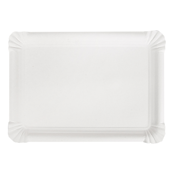 Garcia De Pou BANDEJAS PASTELERÍA - MEDIANAS 340 G/M2 25x17 5 CM BLANCO CARTÓN (250 UNID.)