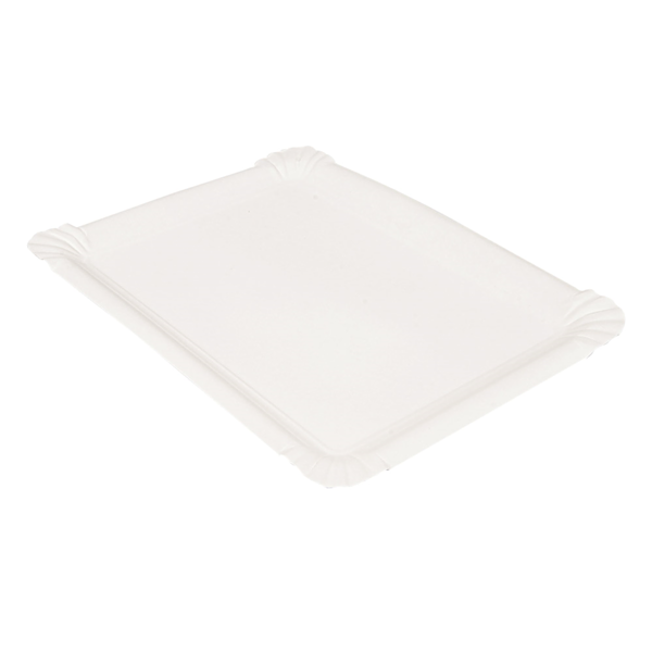 Garcia de pou BANDEJAS PASTELERÍA - MEDIANAS 340 G/M2 25x17 5 CM BLANCO CARTÓN (250 UNID.)