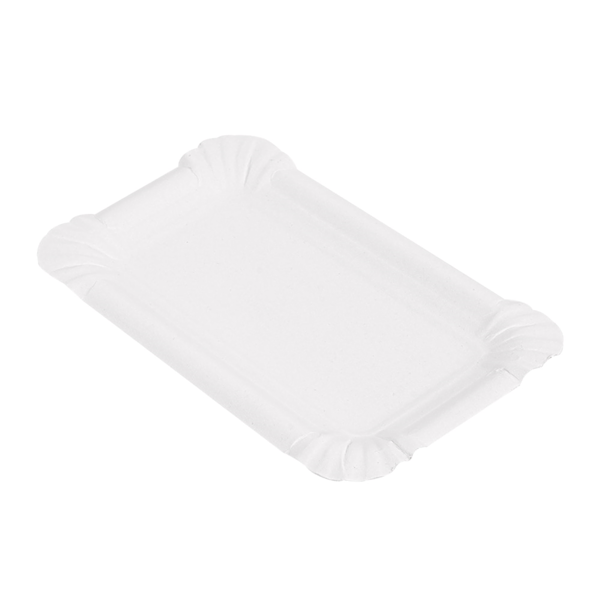 Garcia de pou BANDEJAS PASTELERÍA - PEQUEÑAS 250 G/M2 15x9 CM BLANCO CARTÓN (250 UNID.)