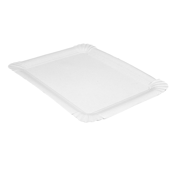 Garcia de pou BANDEJAS PASTELERÍA - PEQUEÑAS 275 G/M2 20x16 5CM BLANCO CARTÓN (250 UNID.)