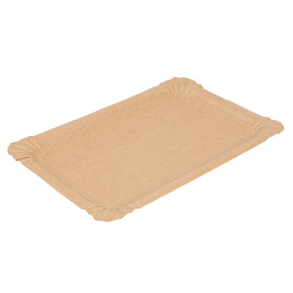 Garcia de pou BANDEJAS PASTELERÍA - PEQUEÑAS 300 G/M2 20x13 CM NATURAL KRAFT (250 UNID.)