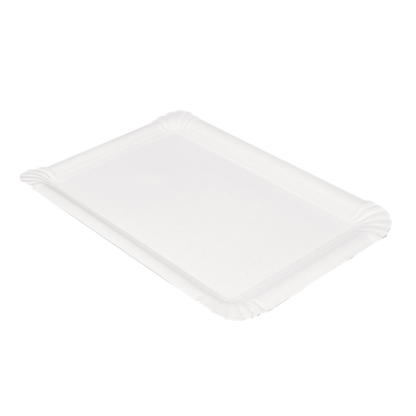 Garcia de pou BANDEJAS PASTELERÍA - PEQUEÑAS 340 G/M2 23x17 CM BLANCO CARTÓN (250 UNID.)