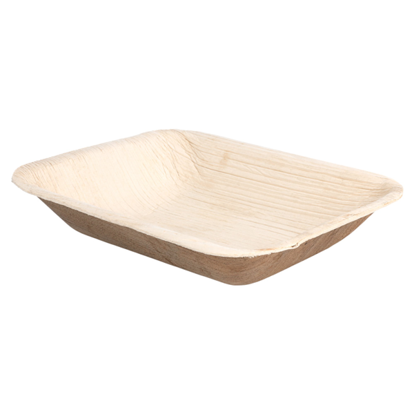 Garcia De Pou BANDEJAS RECTANGULARES 'ARECA' 16x12 5x3 CM NATURAL ARECA (200 UNID.)