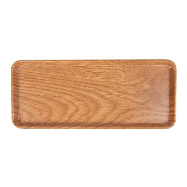 Garcia De Pou BANDEJAS RECTANGULARES 'ASAMI WARE' 28 5x12x2 CM SÍMIL MADERA MELAMINA (4 UNID.)