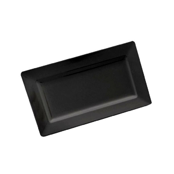 Garcia de pou BANDEJAS RECTANGULARES 'ASAMI WARE' 44 5x22x4 5 CM NEGRO MELAMINA (6 UNID.)