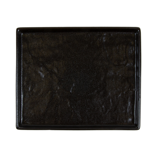 Garcia De Pou BANDEJAS RECTANGULARES 'SLATE' 'AKALA' 21 5x17 5x2 CM NEGRO PORCELANA (6 UNID.)