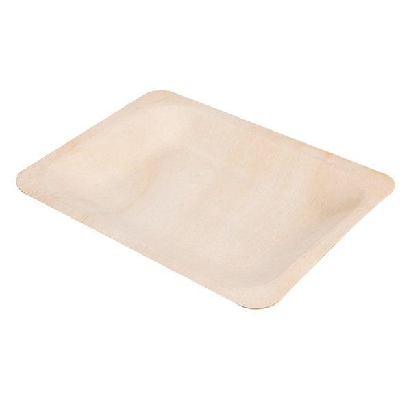 Garcia de pou BANDEJAS RECTANGULARES 'WOOD' 12x9 5x1 2 CM NATURAL MADERA (50 UNID.)