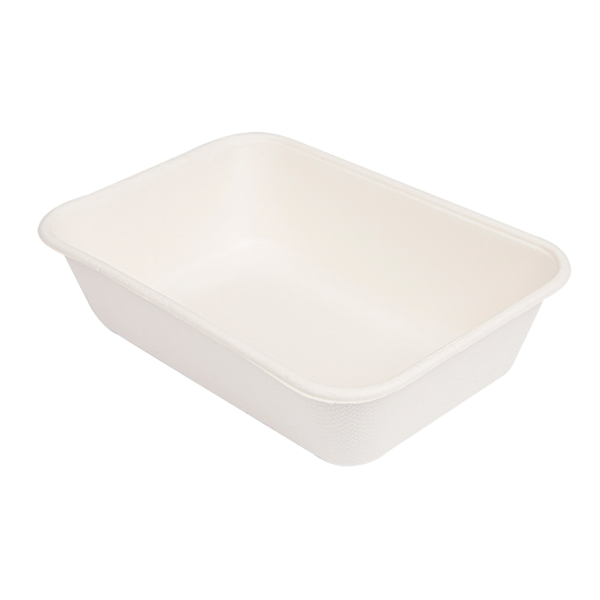 Garcia De Pou BANDEJAS + TAPA 'BIONIC' 800 ML 19 3x13 5x5 CM BLANCO BAGAZO (400 UNID.)
