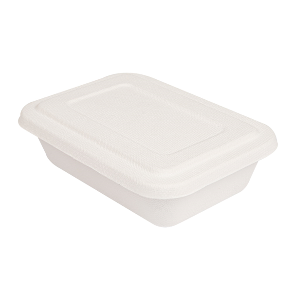 Garcia de pou BANDEJAS + TAPA 'BIONIC' 800 ML 19 3x13 5x5 CM BLANCO BAGAZO (400 UNID.)