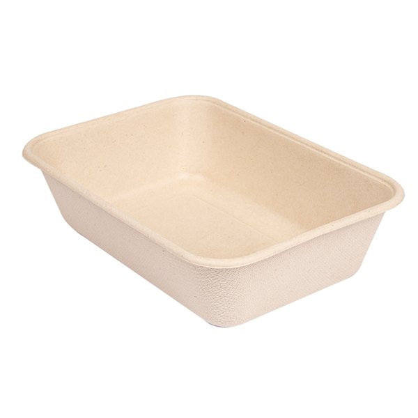 Garcia De Pou BANDEJAS + TAPA 'BIONIC' 800 ML 19 3x13 5x5 CM NATURAL BAGAZO (400 UNID.)