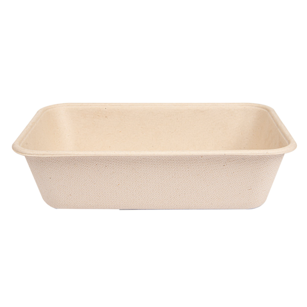 Garcia De Pou BANDEJAS + TAPA 'BIONIC' 800 ML 19 3x13 5x5 CM NATURAL BAGAZO (400 UNID.)