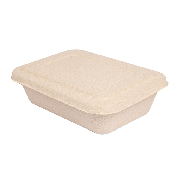 Garcia de pou BANDEJAS + TAPA 'BIONIC' 800 ML 19 3x13 5x5 CM NATURAL BAGAZO (400 UNID.)