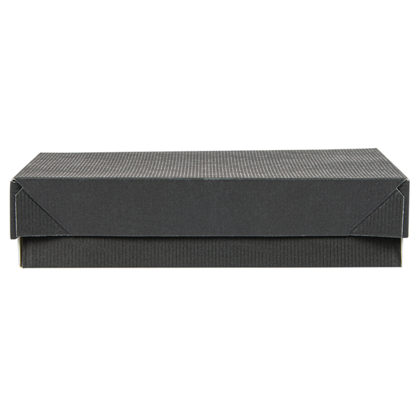 Garcia De Pou BANDEJAS + TAPA 'THEPACK' 230 G/M2 19 5x11x4 5 CM NEGRO CARTÓN ONDULADO NANO-MICRO (200 UNID.)