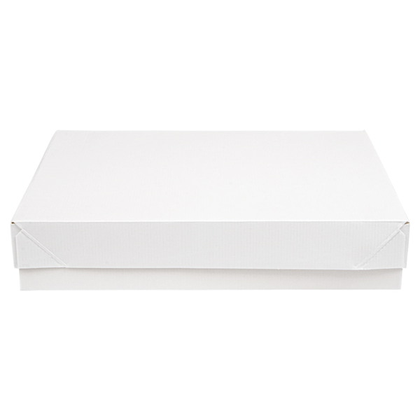 Garcia De Pou BANDEJAS + TAPA 'THEPACK' 230 G/M2 23x17x4 5 CM BLANCO CARTÓN ONDULADO NANO-MICRO (200 UNID.)