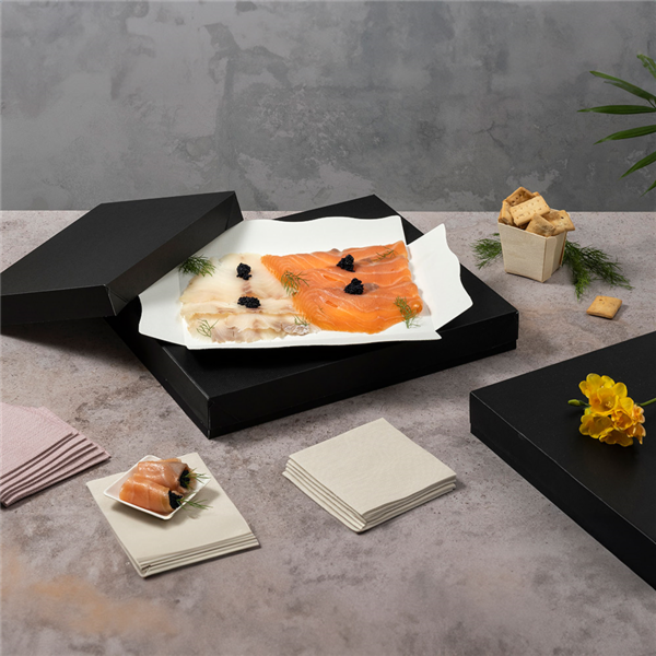 Garcia De Pou BANDEJAS + TAPA 'THEPACK' 230 G/M2 23x17x4 5 CM NEGRO CARTÓN ONDULADO NANO-MICRO (200 UNID.)