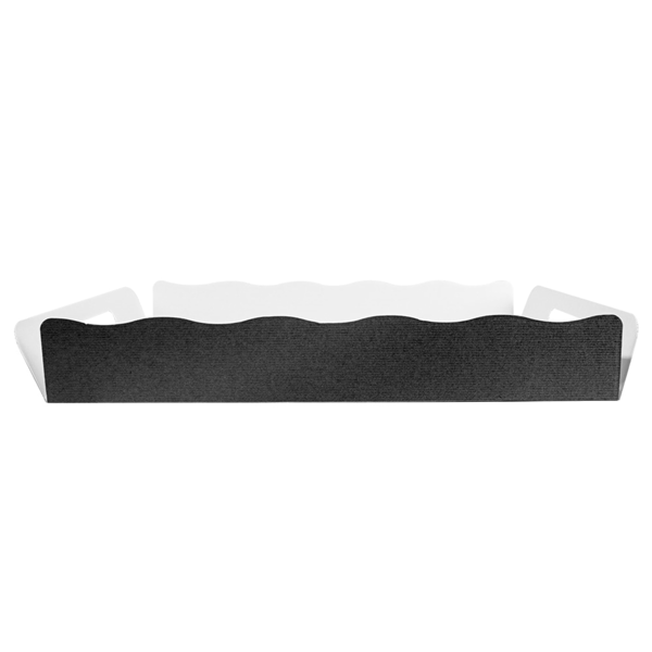 Garcia De Pou BANDEJAS + TAPA 'THEPACK' 280 G/M2 40 5x30 5x6 CM NEGRO CARTÓN ONDULADO MICROCANAL (150 UNID.)