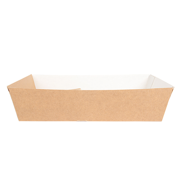 Garcia De Pou BANDEJAS TRANSPORTE 2 VASOS+1 COMPART. 'THEPACK' 230 G/M2 24 5x22x5 5 CM NATURAL CARTÓN ONDULADO NANO-MICRO (240 UNID.)