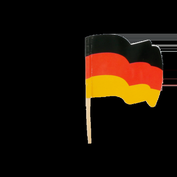 Garcia de pou BANDERITAS "ALEMANIA" 4x3/6 5 CM SURTIDO MADERA (144 UNID.)