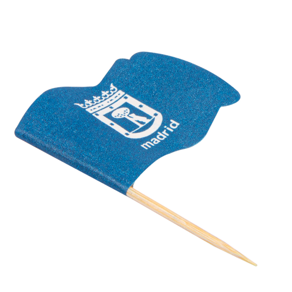 Garcia De Pou BANDERITAS "MADRID" 4x3/6 5 CM SURTIDO MADERA (144 UNID.)