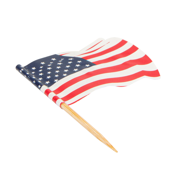 Garcia De Pou BANDERITAS "USA" 4x3/6 5 CM SURTIDO MADERA (144 UNID.)