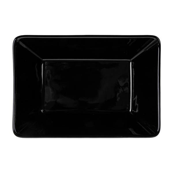 Garcia De Pou BARQUILLA PARA FRITOS L 19 3x13 3x4 8 CM NEGRO PORCELANA (6 UNID.)