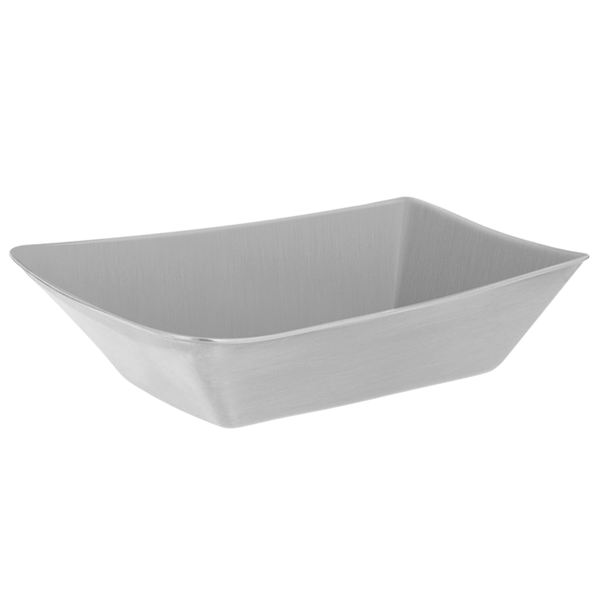 Garcia de pou BARQUILLA PARA FRITOS L 'ARTINOX' 19x12 6x3 9 CM PLATEADO INOX (12 UNID.)