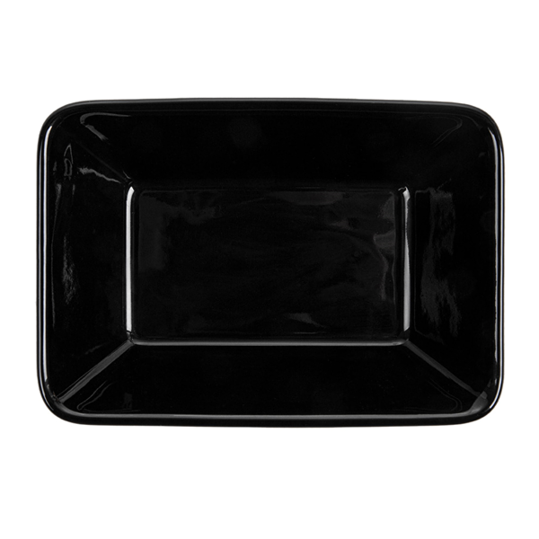 Garcia De Pou BARQUILLA PARA FRITOS S 13 5x9 4x3 2 CM NEGRO PORCELANA (6 UNID.)