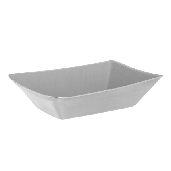 Garcia de pou BARQUILLA PARA FRITOS S 'ARTINOX' 13x8 8x3 3 CM PLATEADO INOX (12 UNID.)