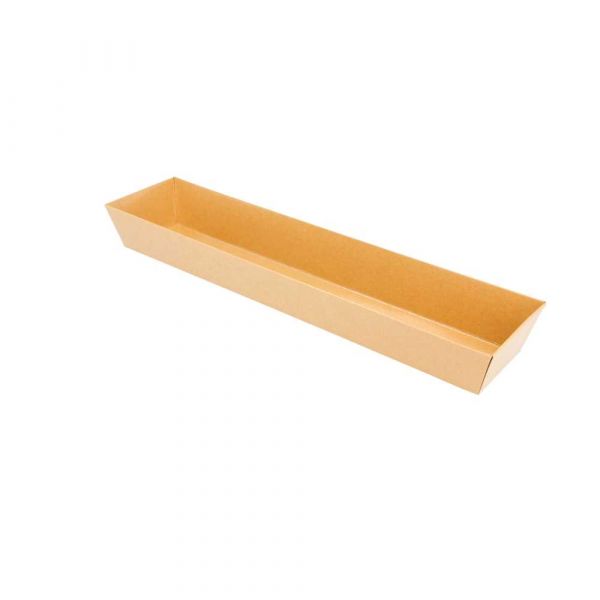 Garcia de pou BARQUILLAS 250 + 12 5 PE G/M2 30x6 5x3 5 CM NATURAL KRAFT (1000 UNID.)